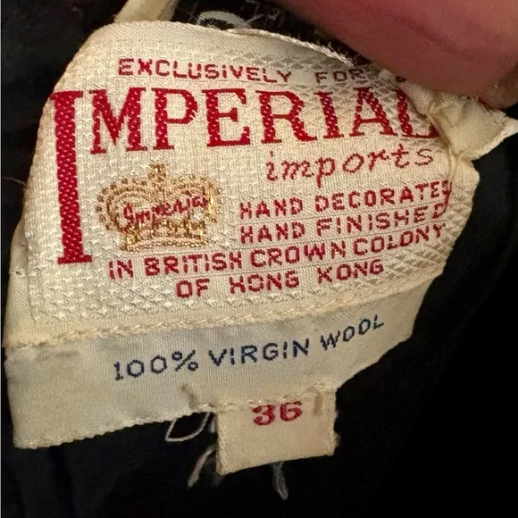 Vintage hand beaded virgin wool blouse. 1970’s. Back zip. Size medium. EUC! - Picture 3 of 12